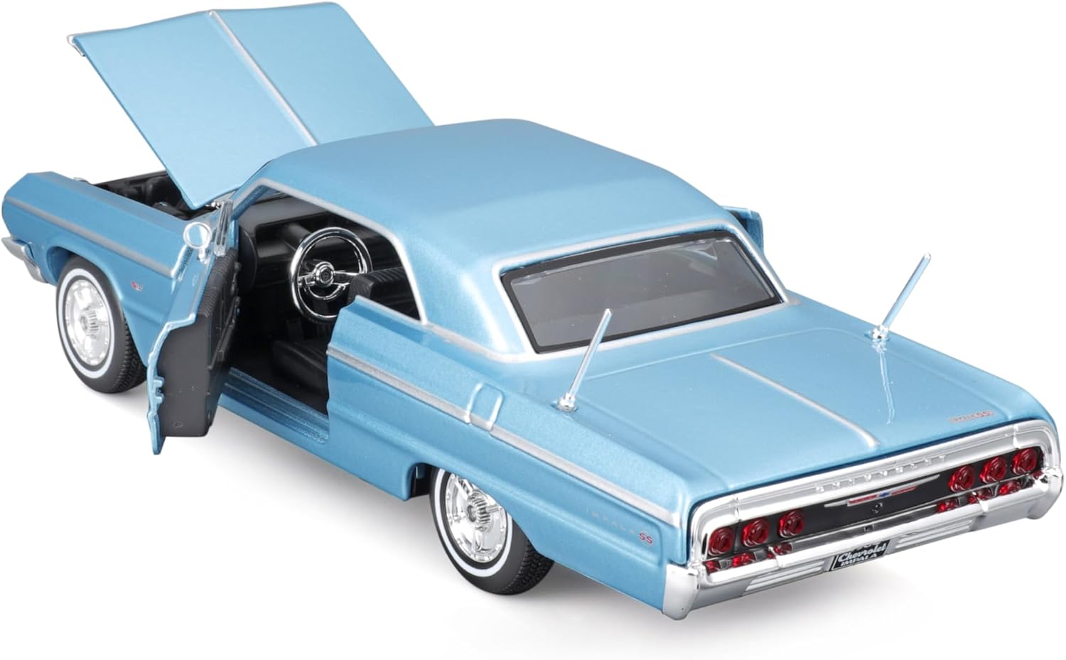 Thumbnail 5 de Maisto Chevrolet Impala (1964) „Special Edition“ in blau – Modellauto 1:24 mit beweglichen Teilen