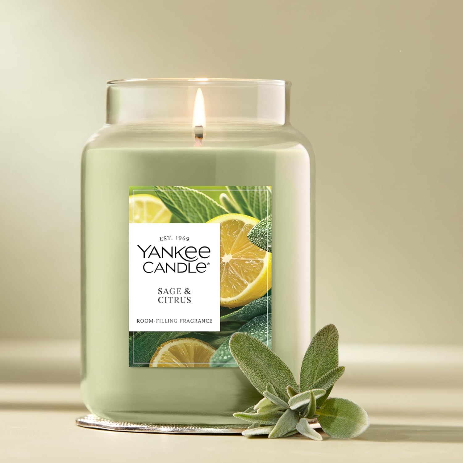 Thumbnail 3 de Yankee Candle Sage & Citrus 22oz Scented Candle 🕯