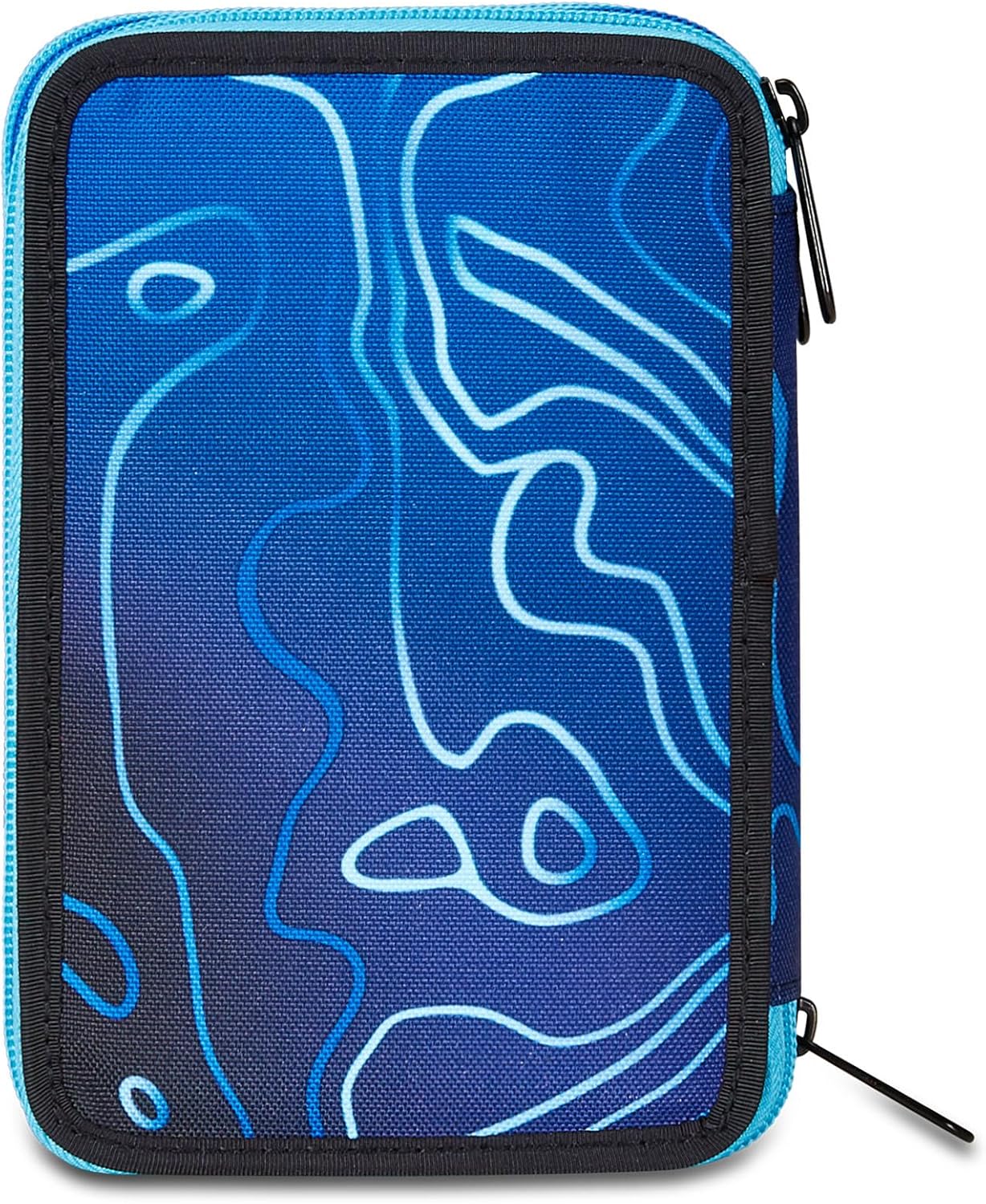 Thumbnail 6 de Seven Trousse d'école 3 Zip Blue Deep – Mapset Boy, porte-stylo triple et accessoirisée
