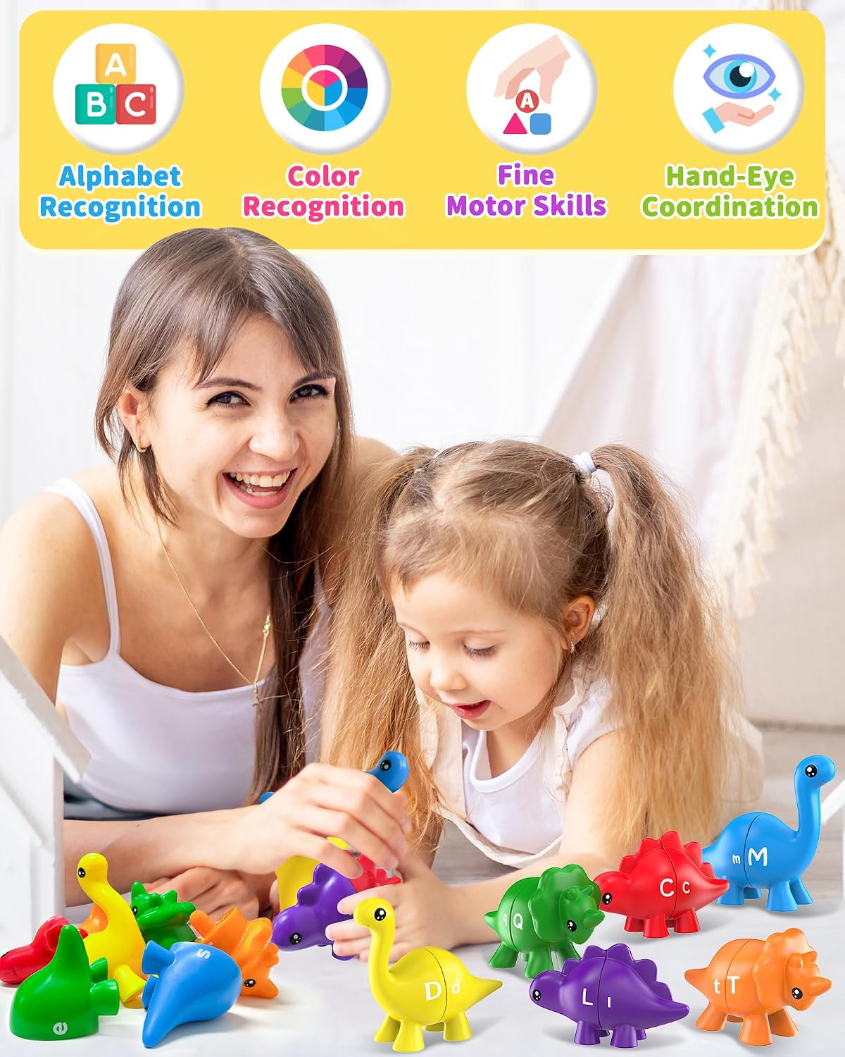 Thumbnail 2 de Walenty 26PCS Dinosaur Alphabet Toy