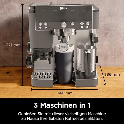 Thumbnail 1 de Ninja Luxe Café Premier 3-in-1-Kaffeemaschine mit Mahlwerk & Aufschäumer – Gunmetal