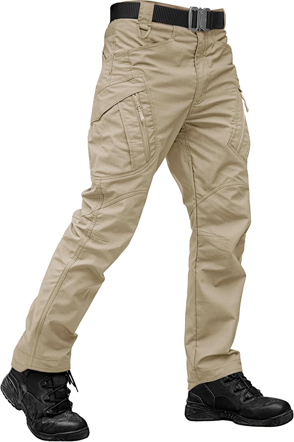 Detalle de TACVASEN Tactical Cargo Pants for Men, 9 Pockets
