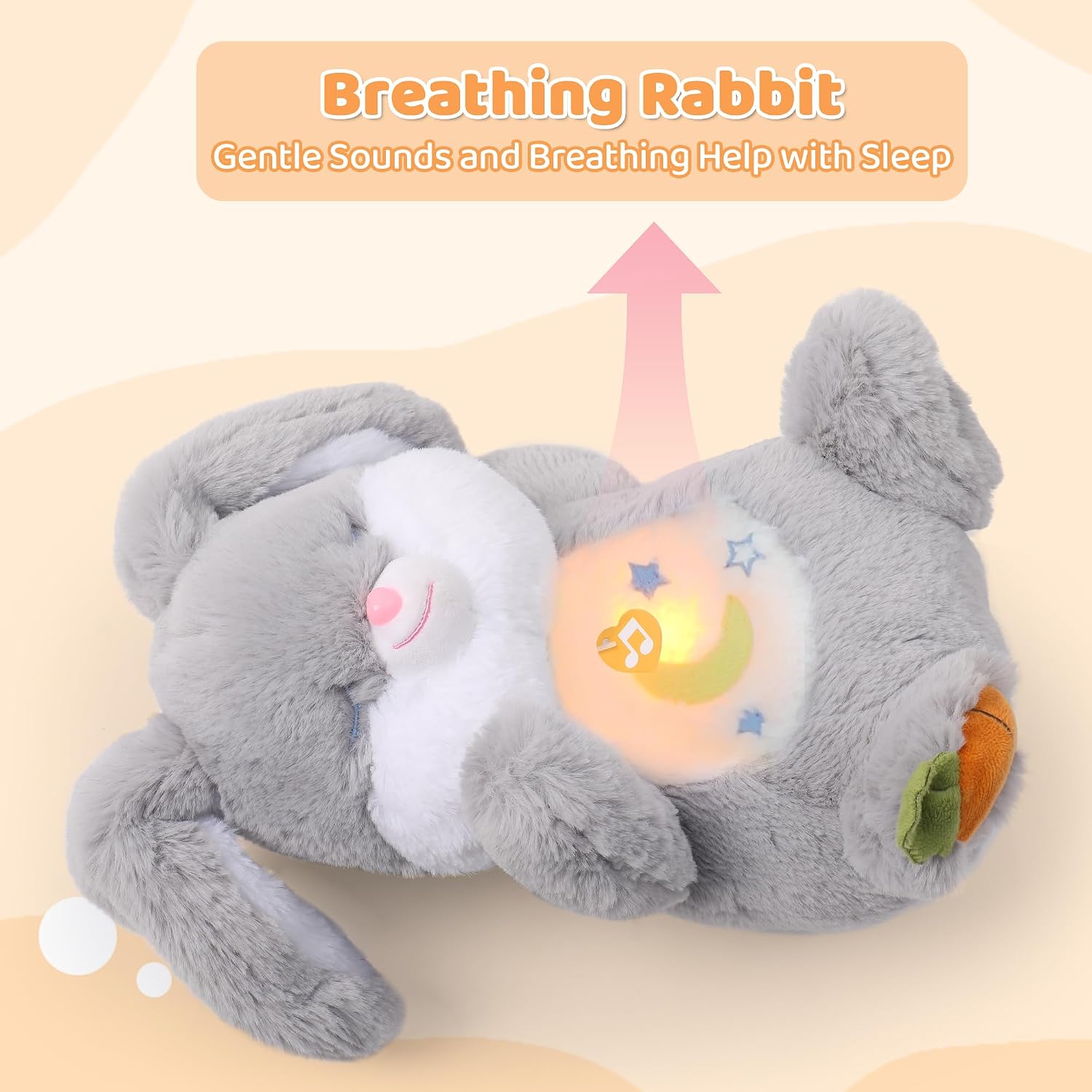 Detalle de Edencomer Breathing Bunny Plush Baby Toy