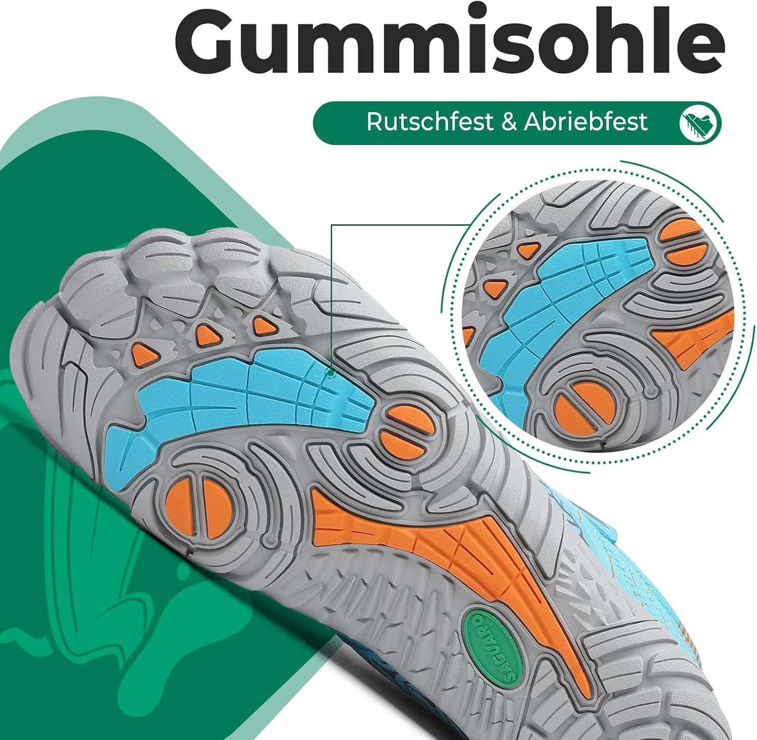 Thumbnail 4 de SAGUARO Knit Barfußschuhe – rutschfestes Barfußmodell mit Zero-Drop, Gr. 36–48