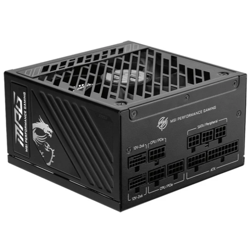 Detalle de MSI MPG A1000GS fuente 1000W 80 Plus Gold