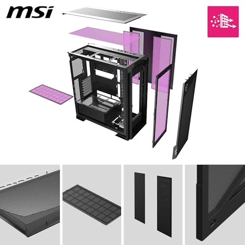 Detalle de MSI MPG Velox 300R PZ chasis para ordenador
