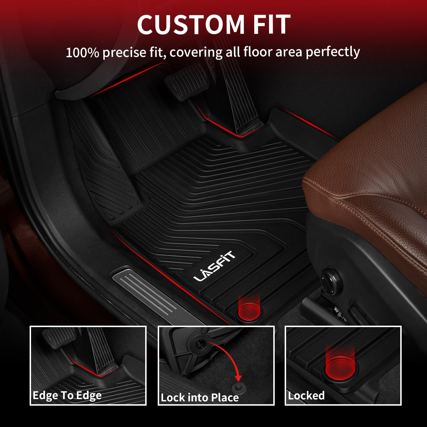 Detalle 2 de LASFIT Volvo XC60 floor mats, TPE