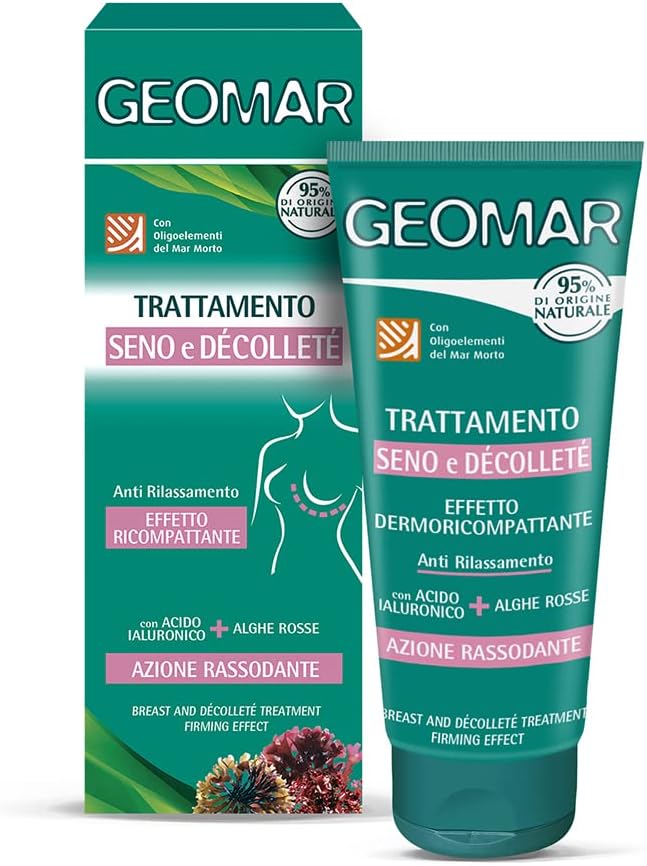 GEOMAR Trattamento Seno e Décolleté con Acido Ialuronico e Olio di Mandorla, DERMOCEA® – 150 ml