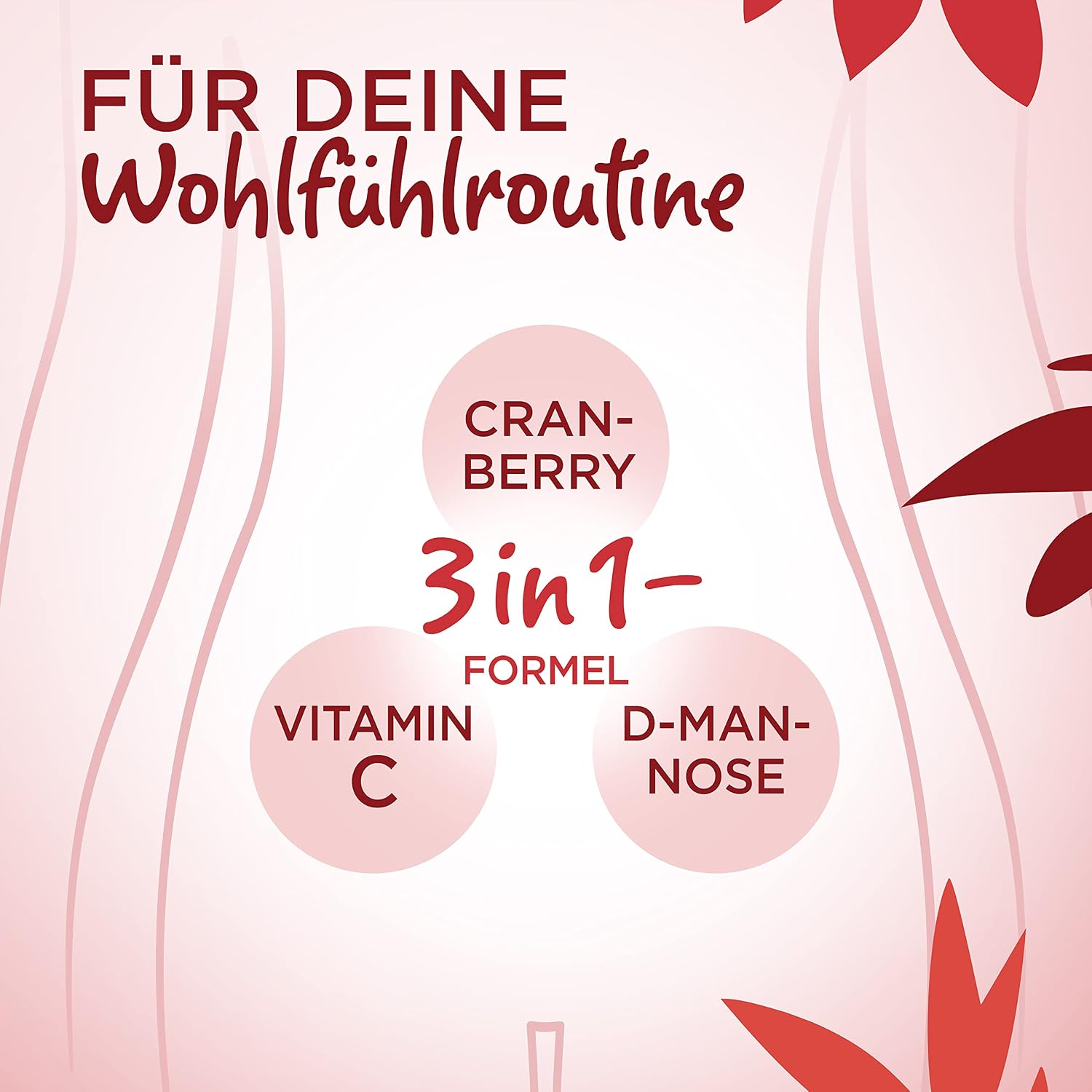 Detalle de Cranberry Gummibärchen 3in1 mit D-Mannose und Vitamin C (60 Stück) – als Alternative zu Cranberrypulver