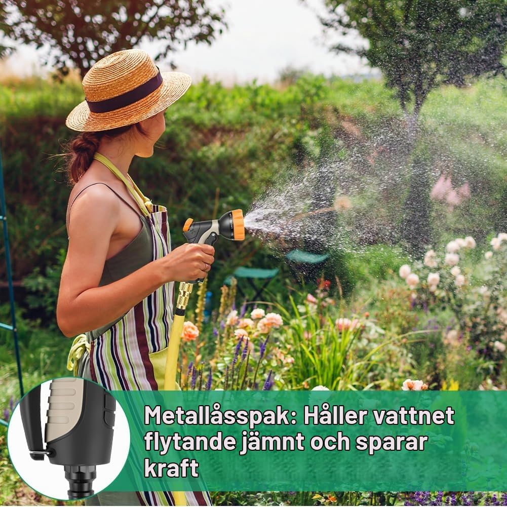 Detalle de ANOMM 5673194 bevattningspistol med 9 sprutmönster och flödesreglering