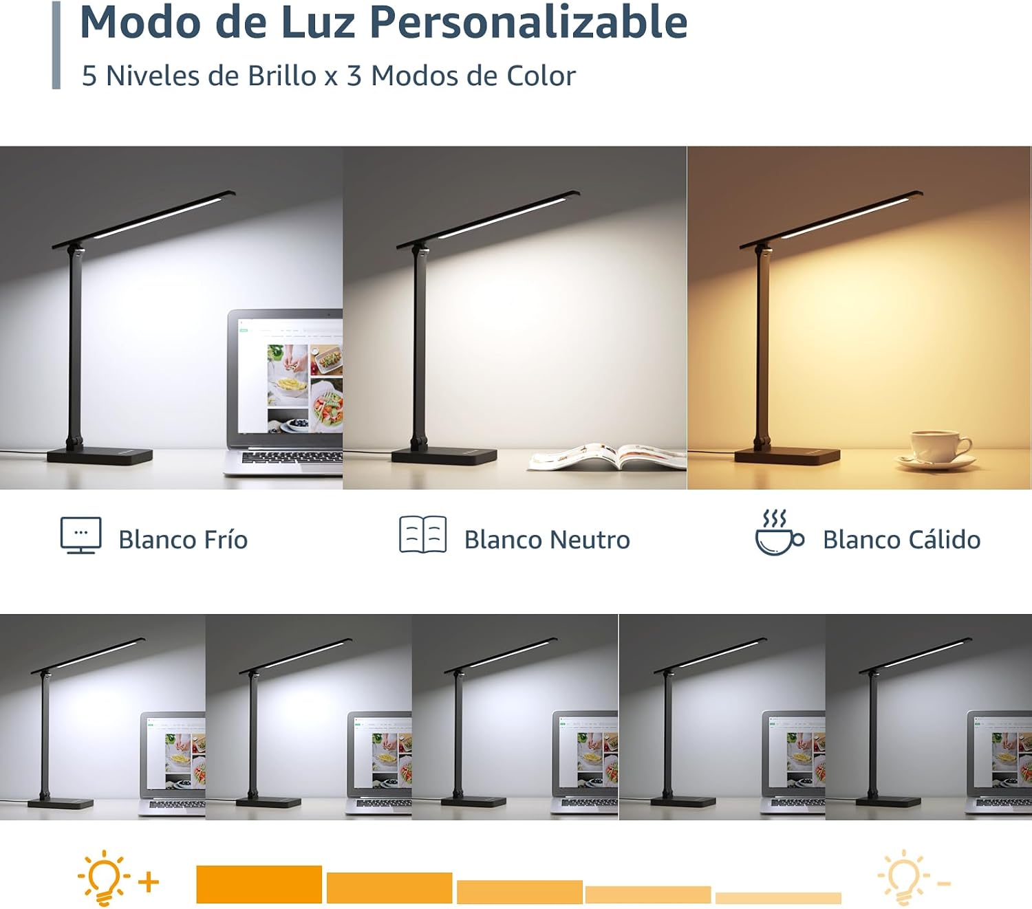 Detalle 2 de Lepro Lámpara Escritorio LED 15W