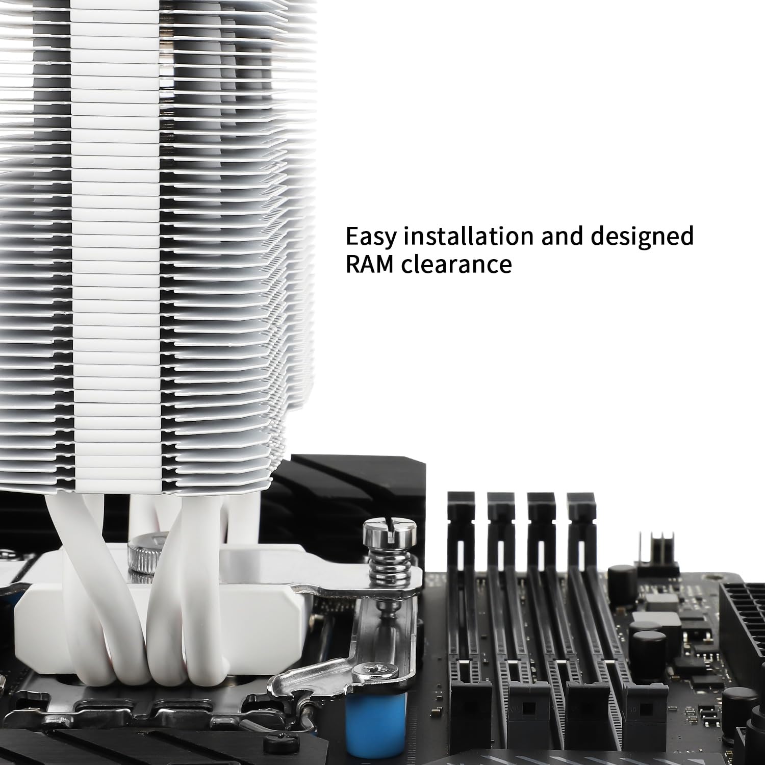 Thumbnail 5 de Thermalright Assassin X 120 SE Weiß CPU-Luftkühler – 4 Heatpipes, leiser TL-C12CW-S PWM-Lüfter, kompatibel mit AM4/AM5 und Intel LGA1700/1851/1150/1151/1155/1156/1200