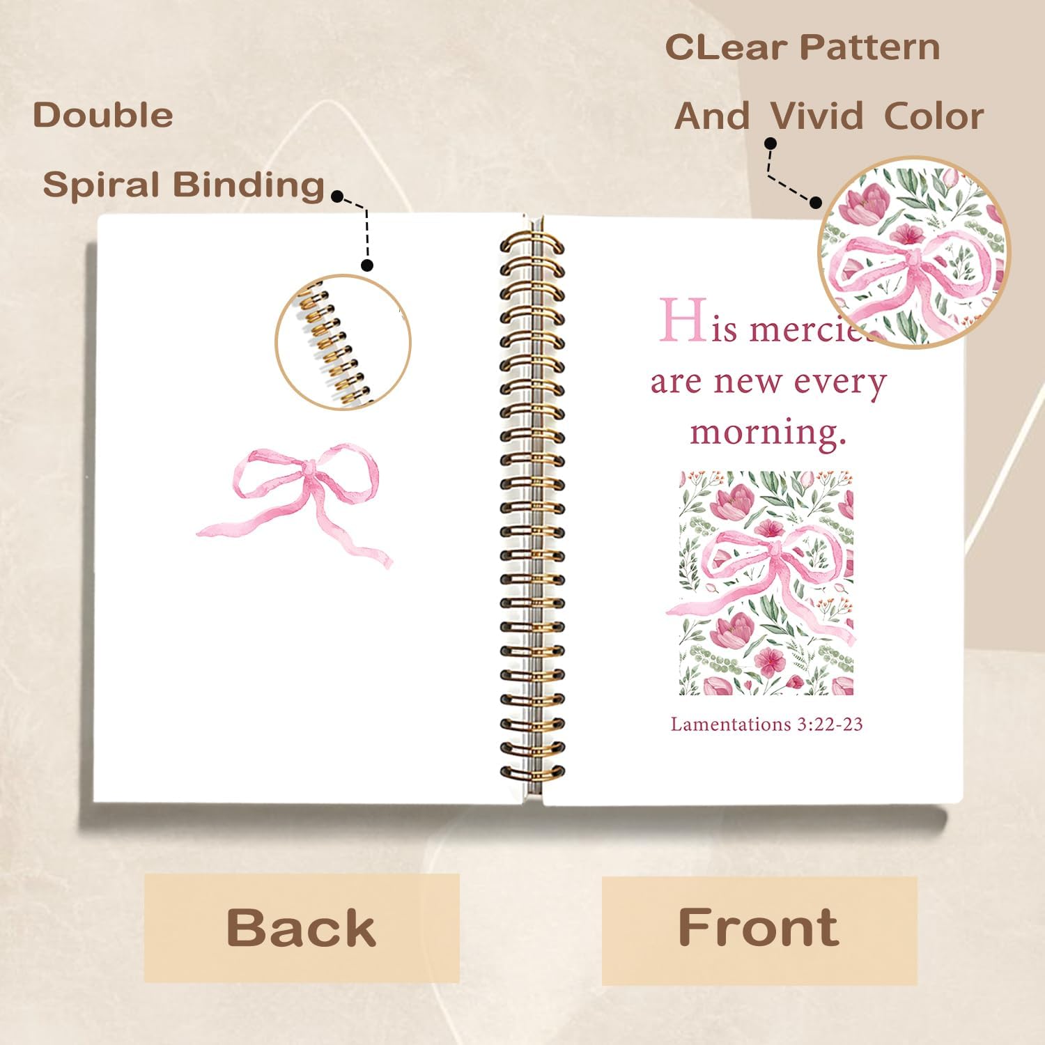 Detalle de NEFMGEG Spiral Notebook, 5.5 x 8.3 Inch