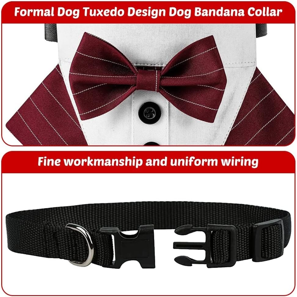 Thumbnail 2 de Dog Tuxedo Collar: Adjustable Bow Tie Collar for Small to Large Dogs