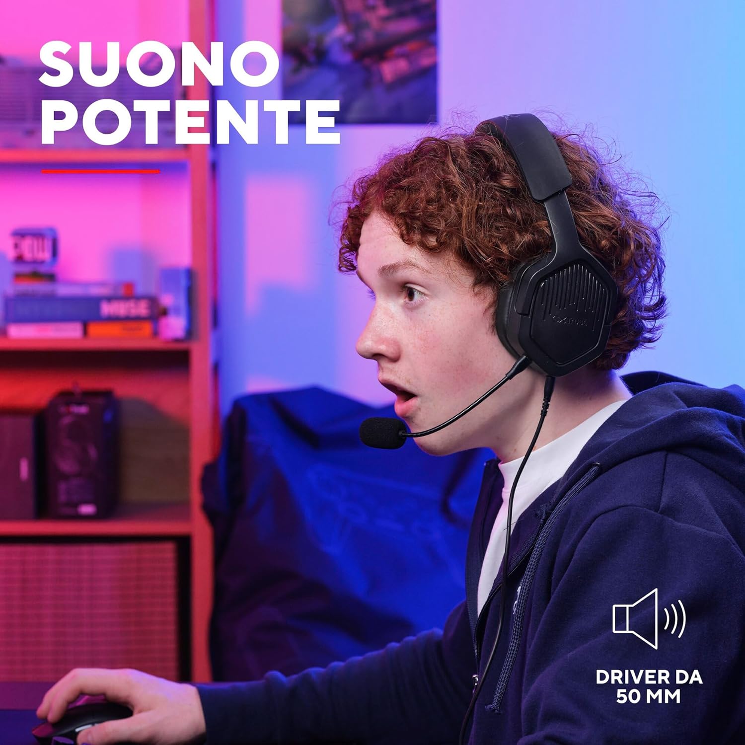 Thumbnail 2 de GXTrust 1492 Ravox cuffie gaming 50 mm