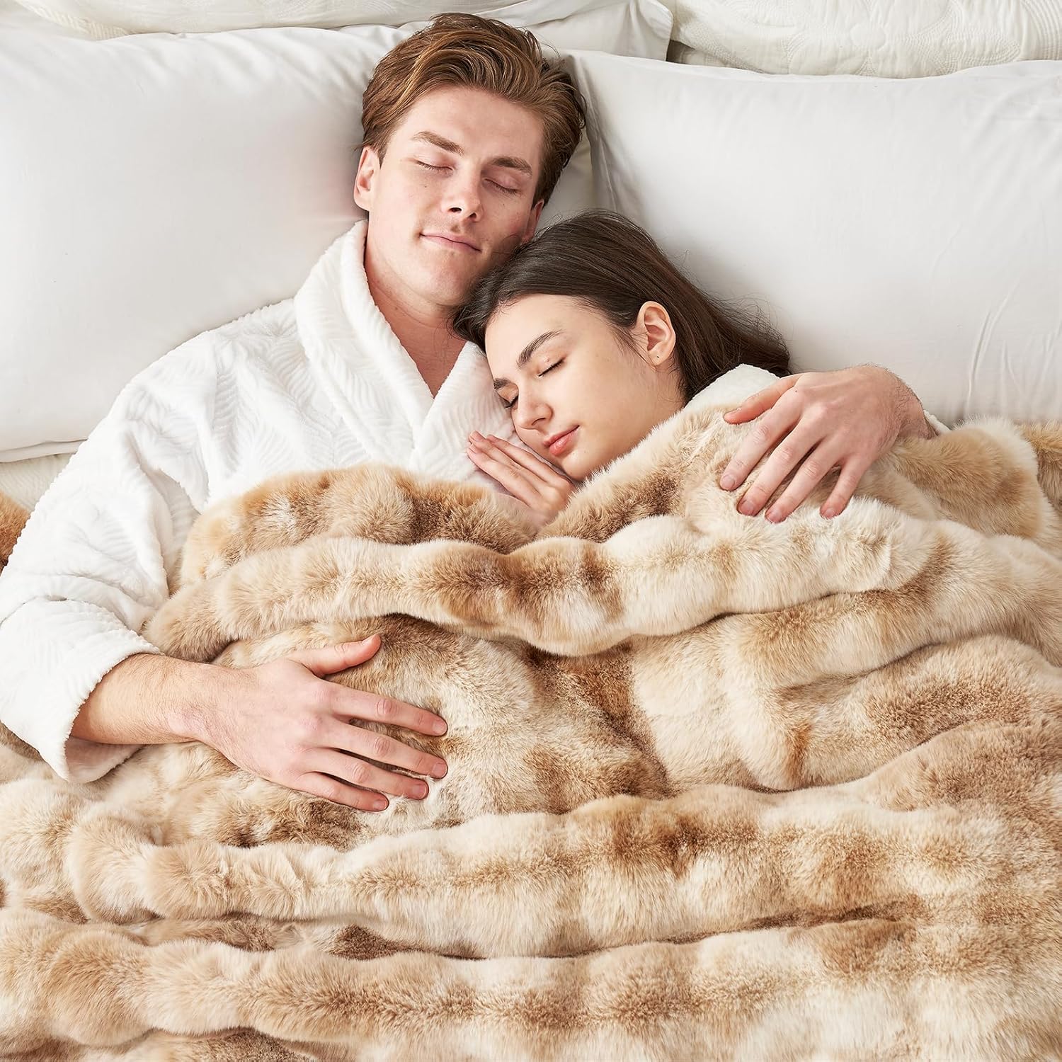 Thumbnail 2 de Cozy Bliss Bubble Faux Fur Throw 50x60