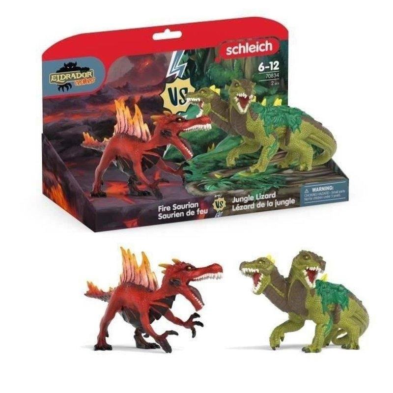 Thumbnail 3 de Schleich Eldrador Creatures, set de 2 figuras Saurio de Fuego y Lagarto de la Jungla