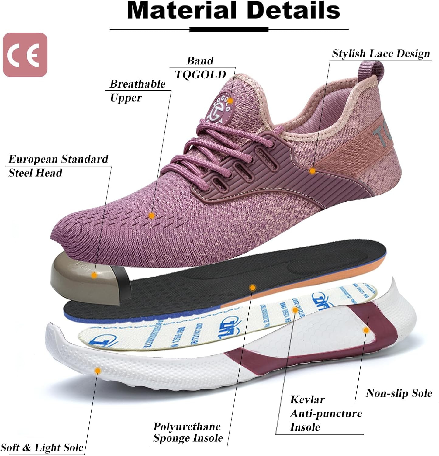 Thumbnail 2 de TQGOLD Scarpe Antinfortunistiche Unisex