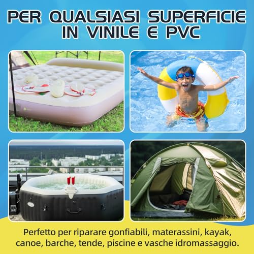 Detalle de Bondtech Kit Riparazione Piscina, Impermeabile: 60ml per gonfiabili, SUP, liner e molto altro