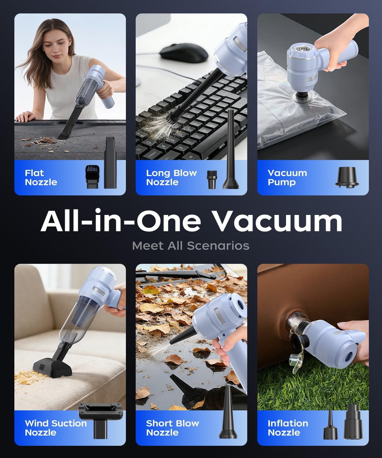 Detalle de VNOST Cordless Car Vacuum S7 Pro