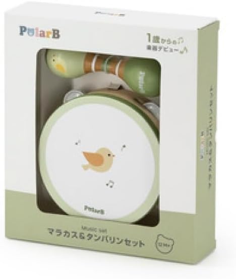 Thumbnail 2 de PolarB TYPR44251 ことり マラカス＆タンバリンセット 木製マラカス付き