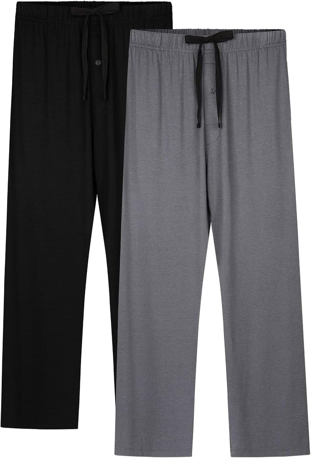 Detalle de BAMBOO COOL Men's Pajama Pants Sleep Lounge Bottoms — Soft, Breathable, with Pockets (2 Pack)