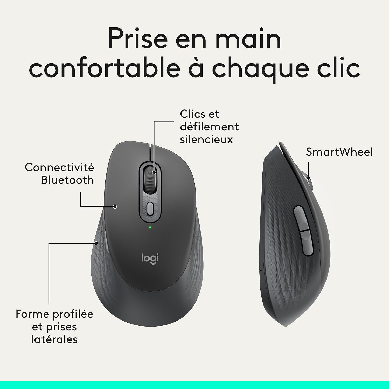 Thumbnail 6 de Logitech Signature Comfort Plus MK880 toetsenbord- en muisset met AZERTY en polssteun