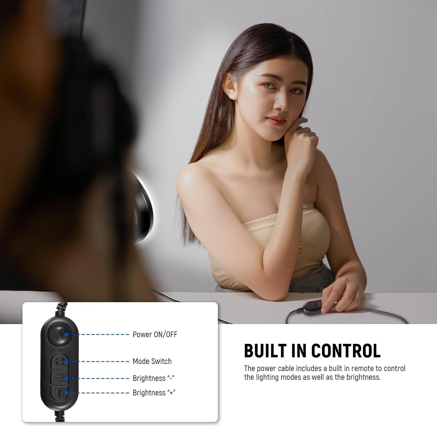 Thumbnail 5 de NEEWER BASICS BR60 5" Ring Light (clip-on) for video calls and desk filming