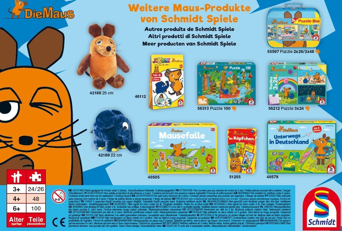 Detalle de Schmidt Kinderpuzzle Die Maus mit 100 Teile