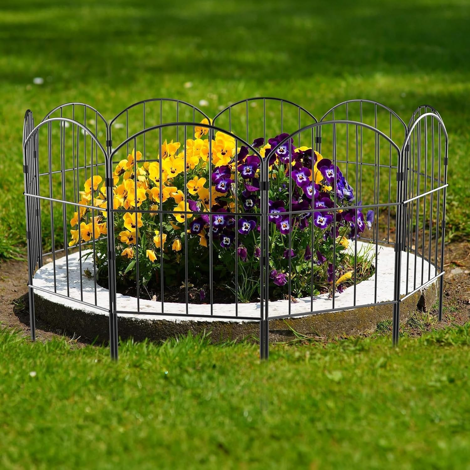 Thumbnail 5 de WELDUN Garden Fence 320cm x 61cm – 10 rustproof metal panels for animal barriers, borders & patios