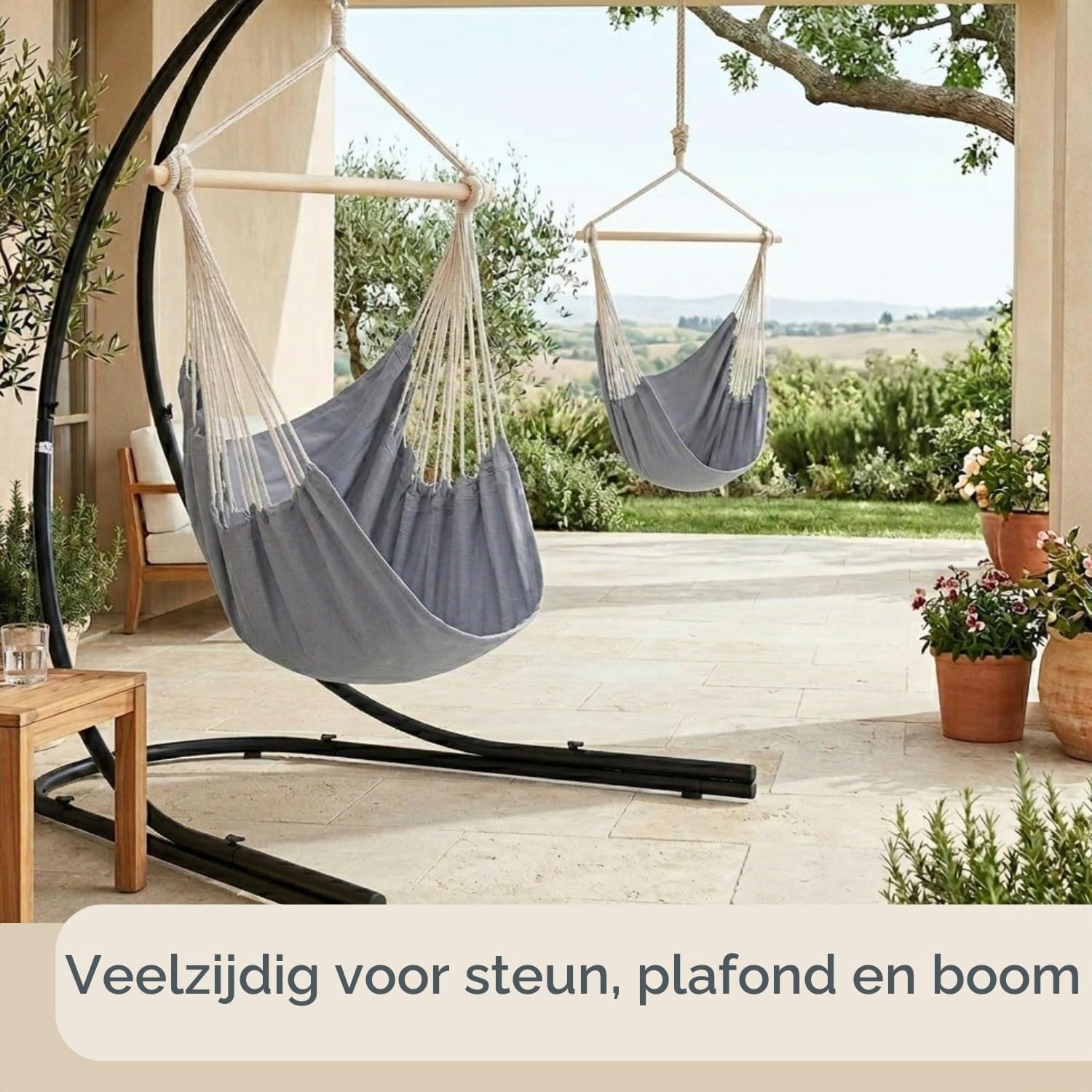 Detalle 2 de AMANKA XXL hangstoel 185 x 130 cm, draaibaar en geschikt tot 150 kg