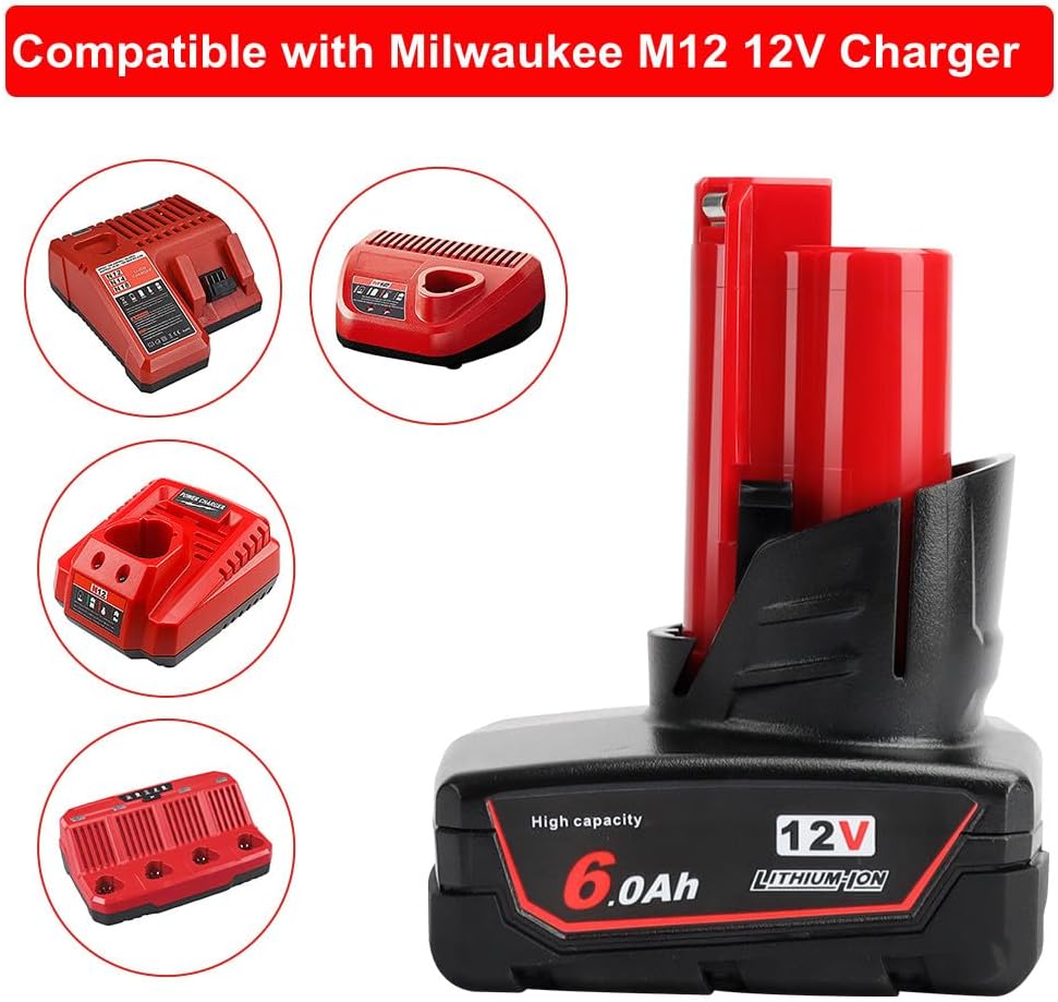Thumbnail 5 de Powarobor M12 6.0Ah replacement battery