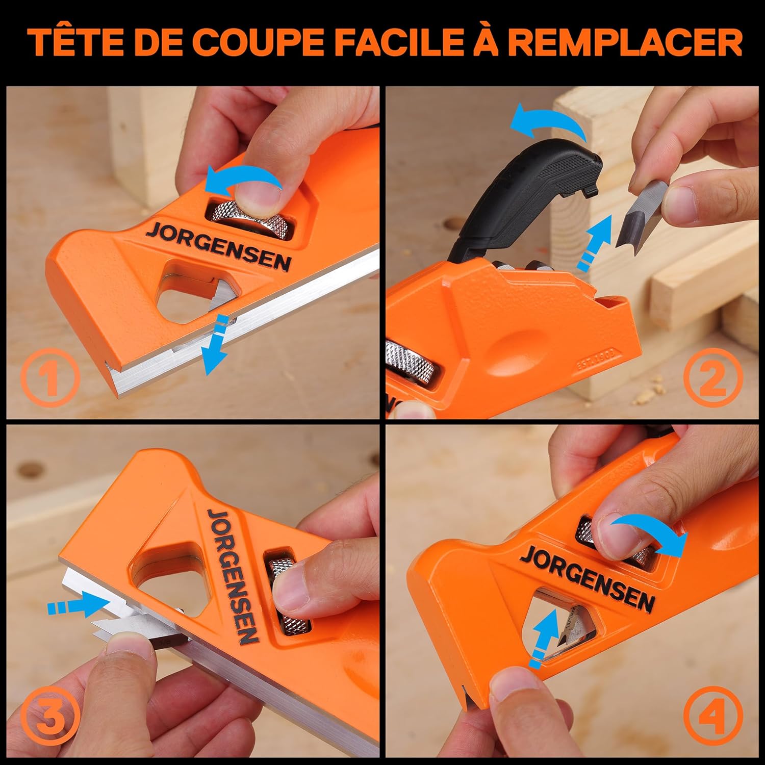 Thumbnail 2 de JORGENSEN Raboteuse d'angle 45° 4/5/6 mm