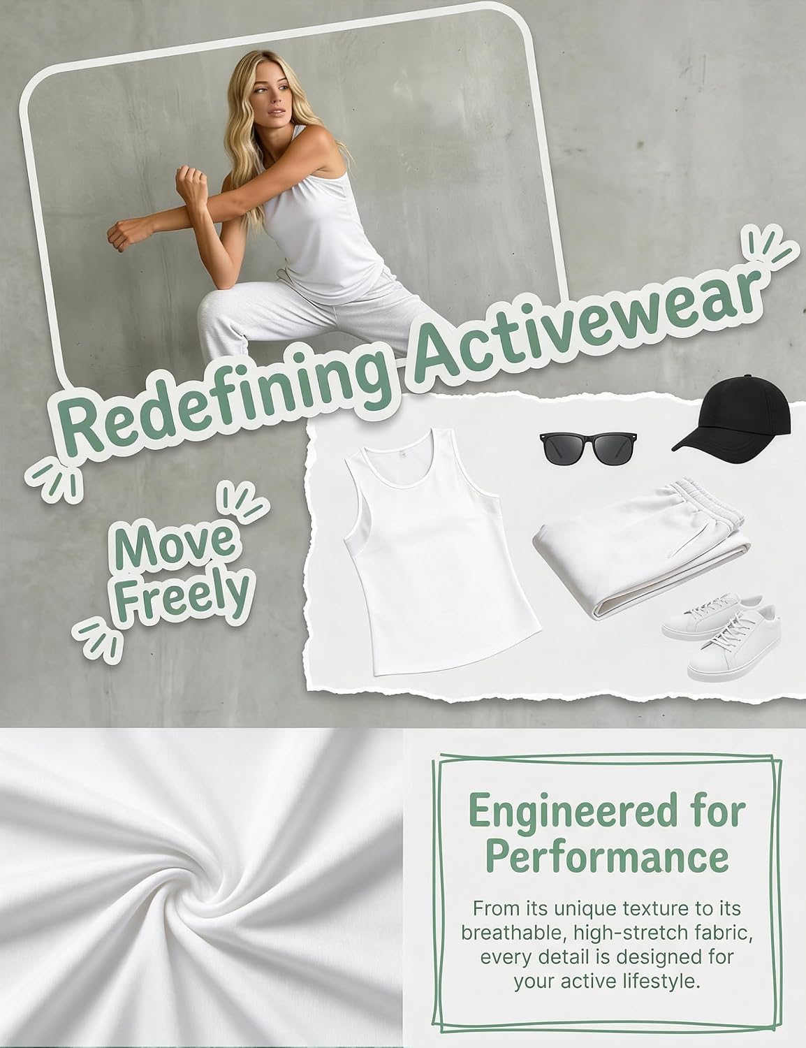 Detalle de Wayleb Canotta Sportiva Donna – Top Palestra Girocollo senza Maniche, Traspirante ed Elasticizzato S-3XL