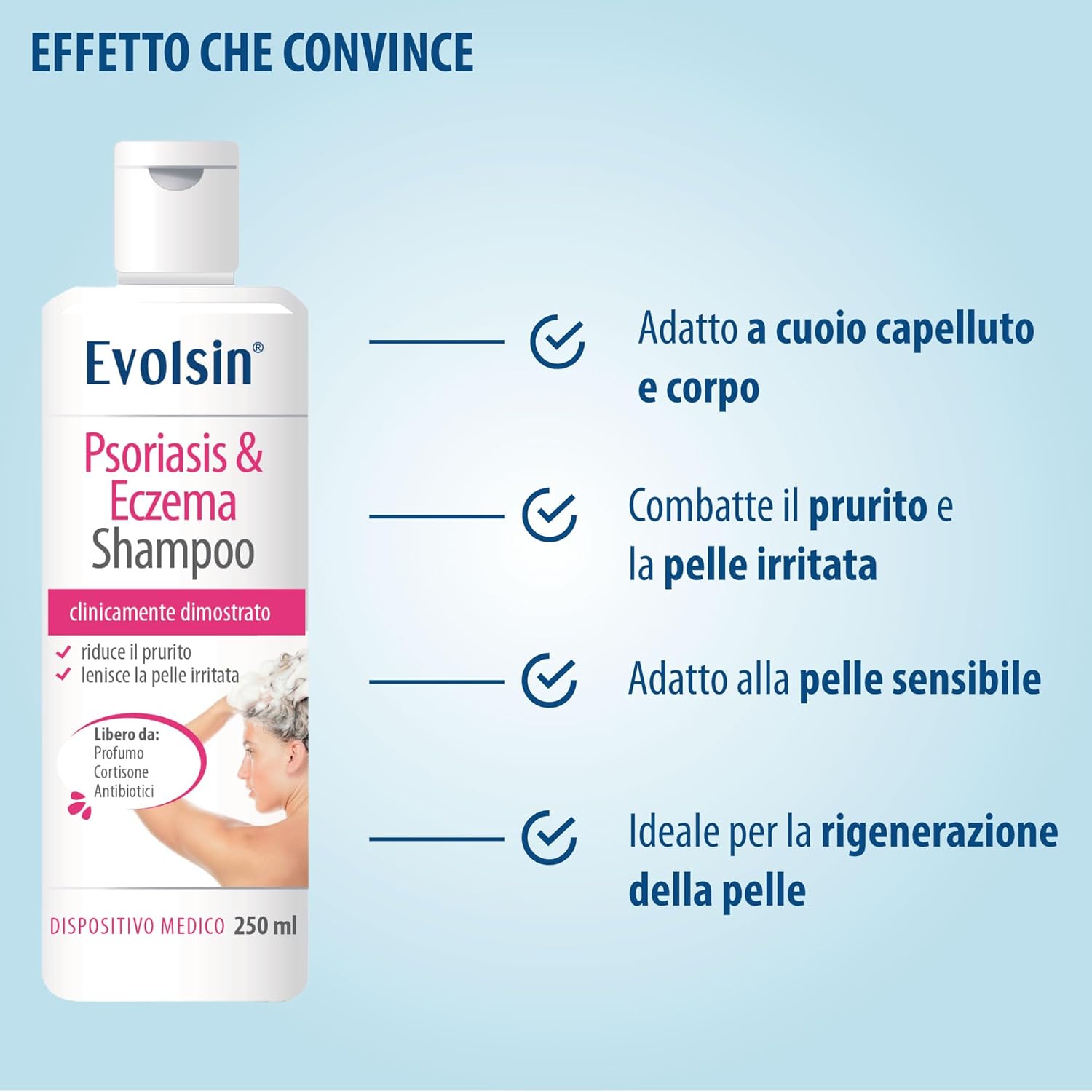 Thumbnail 2 de Evolsin Shampoo 250 ml contro eczema