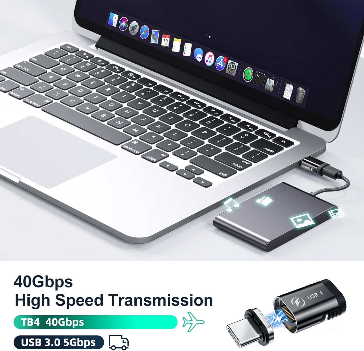 Thumbnail 1 de HanCenDa Magnetischer USB-C Adapter 24Pin 180°