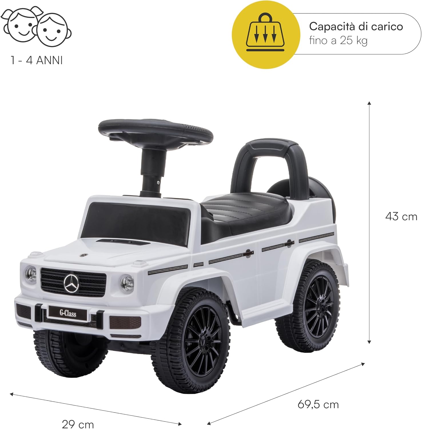 Detalle de Baroni Toys Suv Mercedes Ride-On 69,5 cm