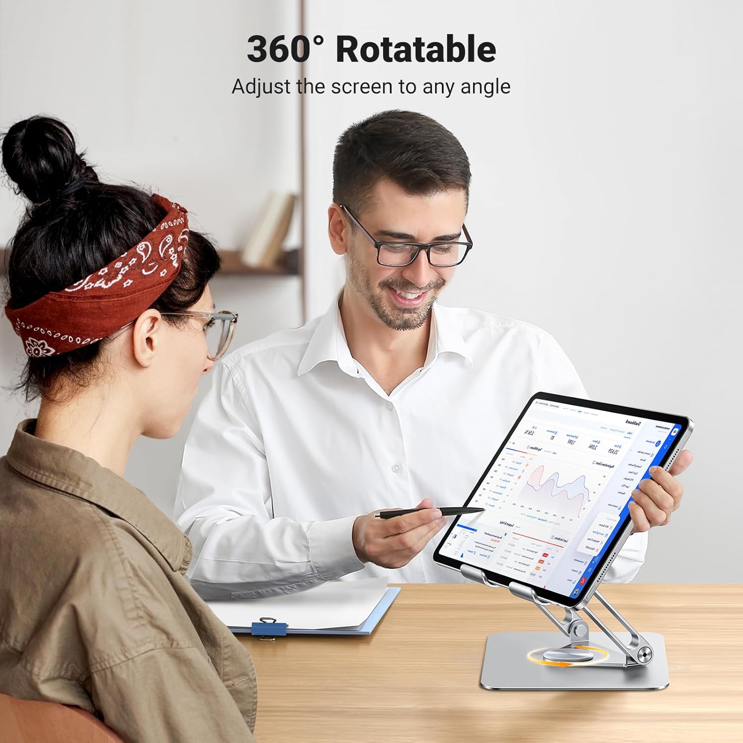 Thumbnail 1 de UGREEN iPad Stand 360° Rotating Foldable 13"