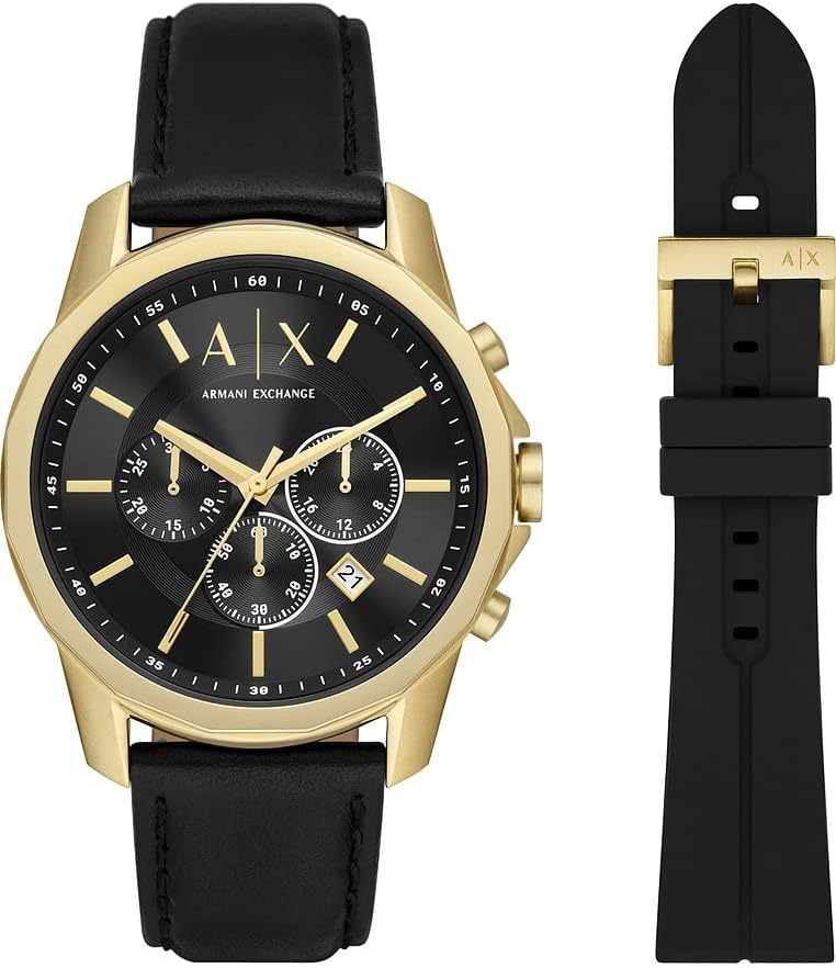 Thumbnail 6 de Armani Exchange Uhr für Herren – Blaues Zifferblatt, Edelstahlgehäuse, Quarz-Chronograph, 50 m Wasserfest