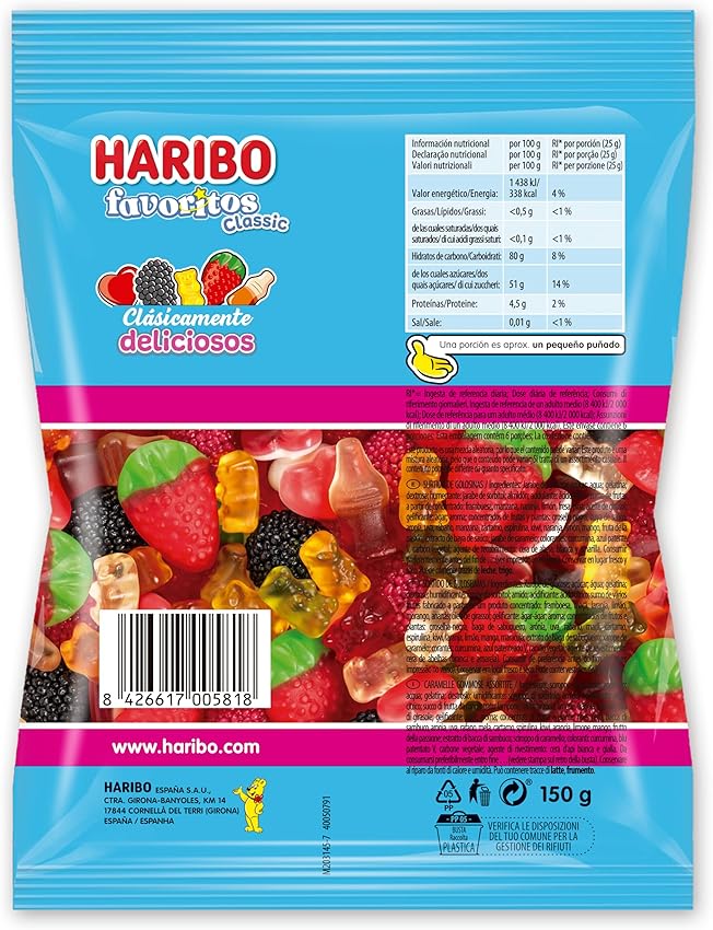 Thumbnail 5 de Haribo Favoritos Classic 🍬 1Kg