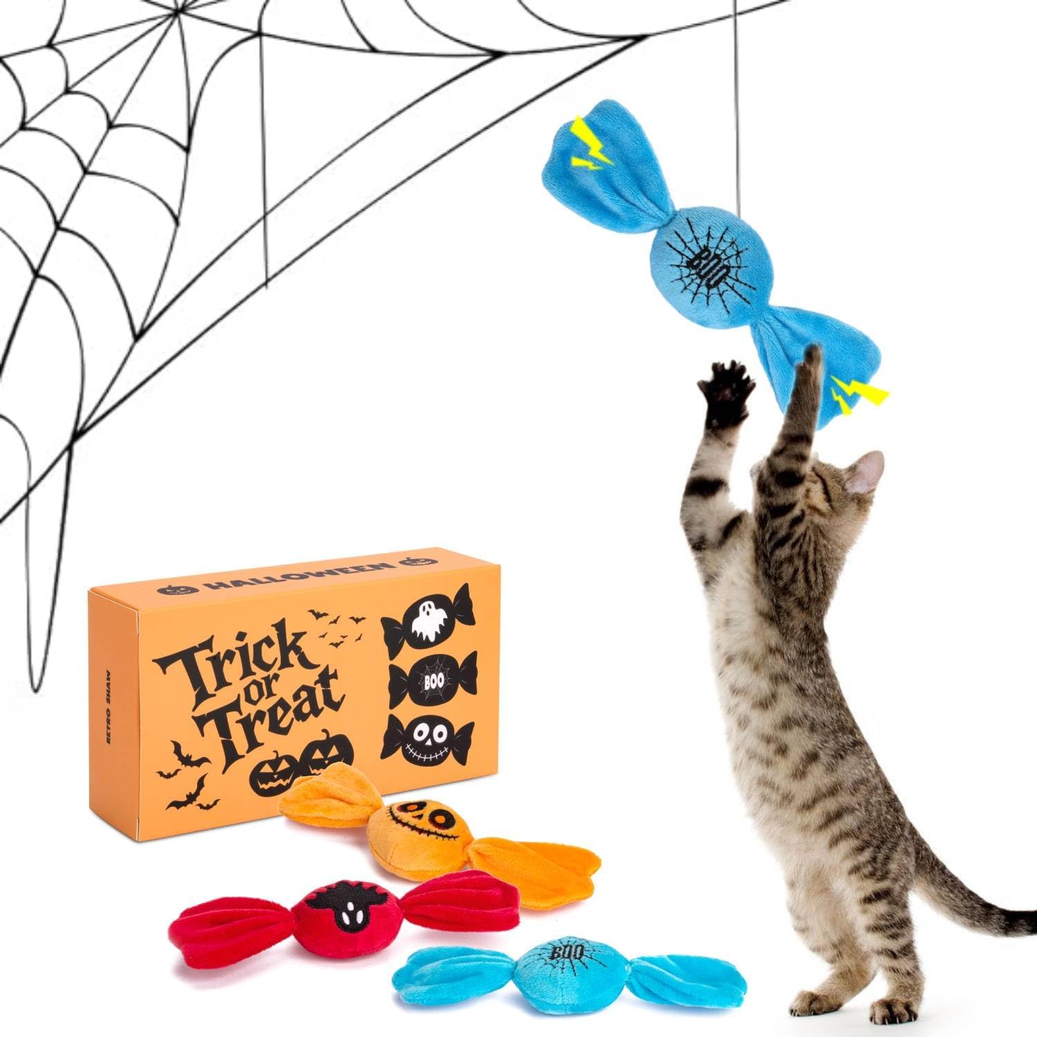 Thumbnail 6 de Retro Shaw Cat Toys 3-Pack