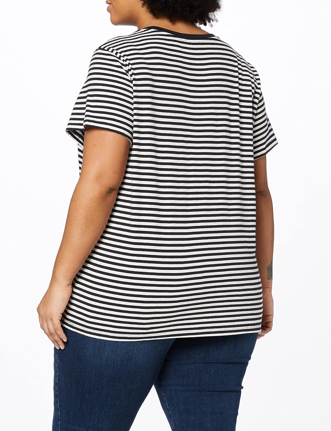 Detalle de Levi's Women's Plus Size Perfect Tee T-Shirt, Logo Print