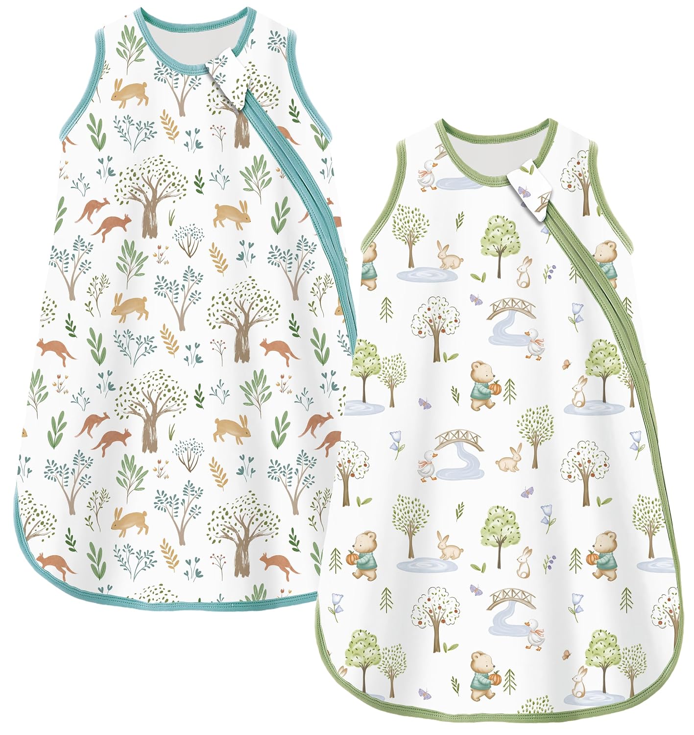 Thumbnail 5 de Chilsuessy Baby Schlafsack 1,5 Tog im 2er-Pack aus 100% Baumwolle – Ganzjahres-Schlafsack für Winter & Übergang