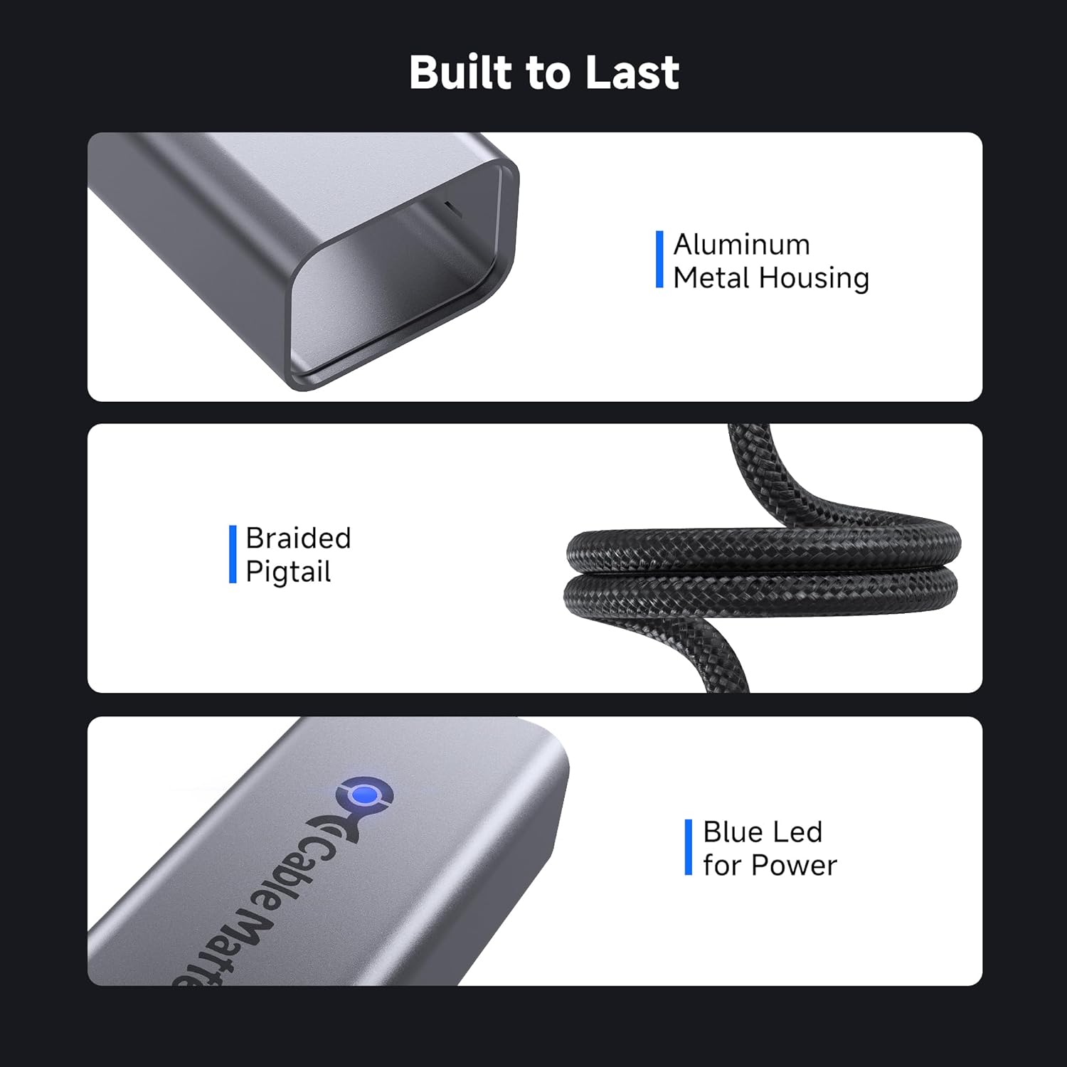 Thumbnail 4 de Cable Matters USB-C to 5Gb Ethernet Adapter (USB4/Thunderbolt 4/5) — Plug & Play 5 Gigabit Networking