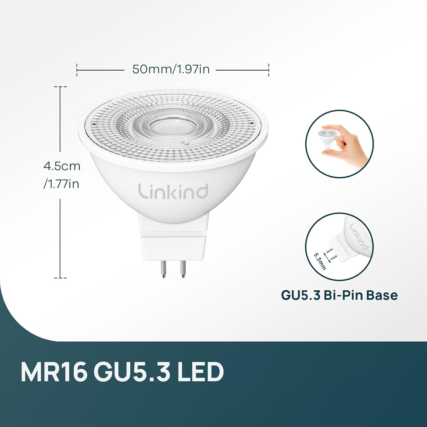 Thumbnail 5 de Linkind 12V GU5.3 LED MR16 3.4W 360 lm