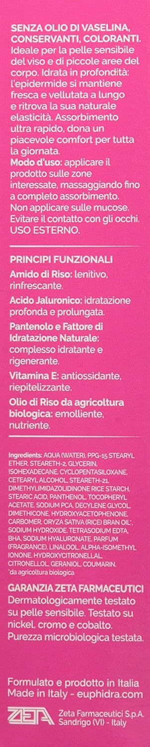 Detalle de Euphidra amidoMio hydraterende crème met rijstzetmeel en hyaluronzuur, 50 ml