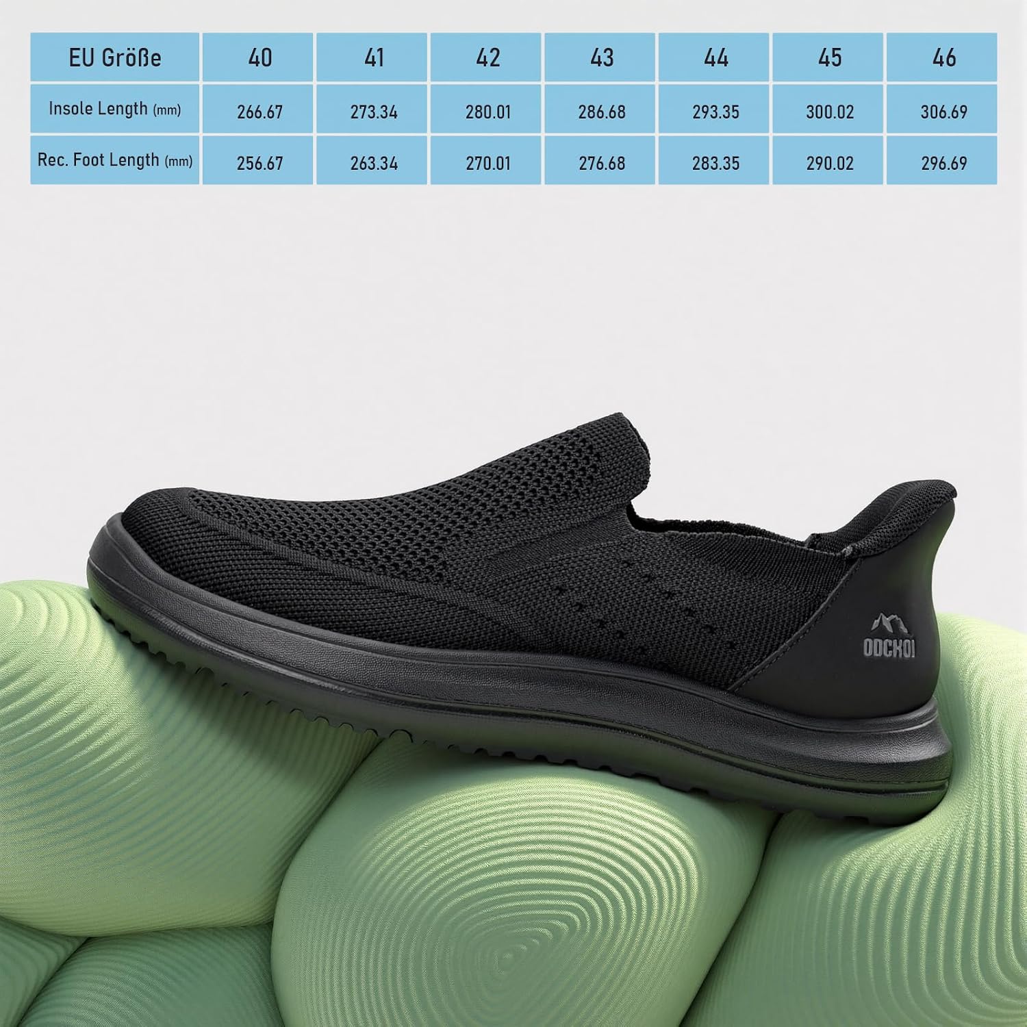 Detalle 2 de ODCKOI Slip On Sneaker Herren ohne Schnürsenkel