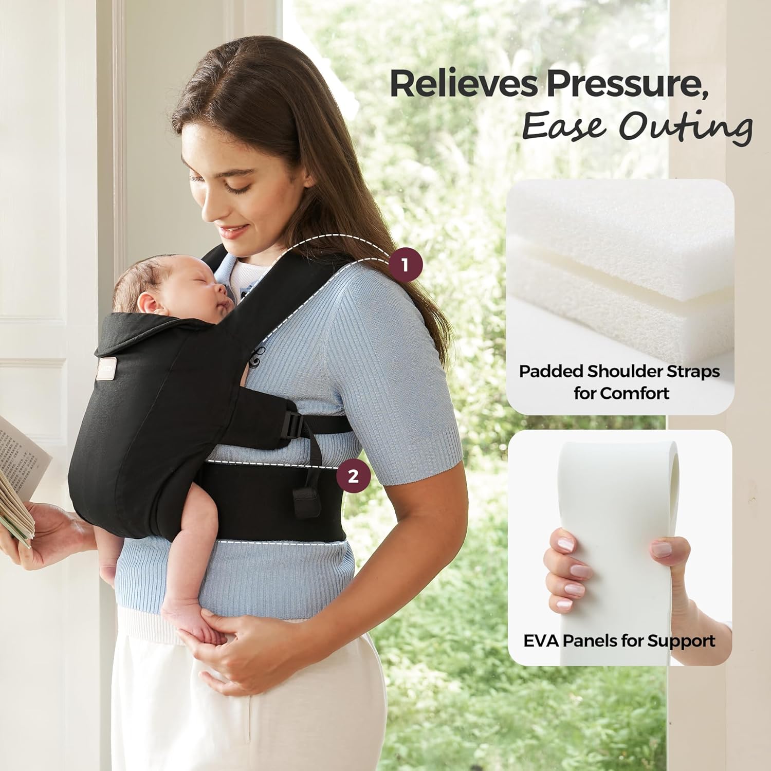 Thumbnail 5 de Momcozy WeeSnug Newborn Carrier 3.2–11.3kg