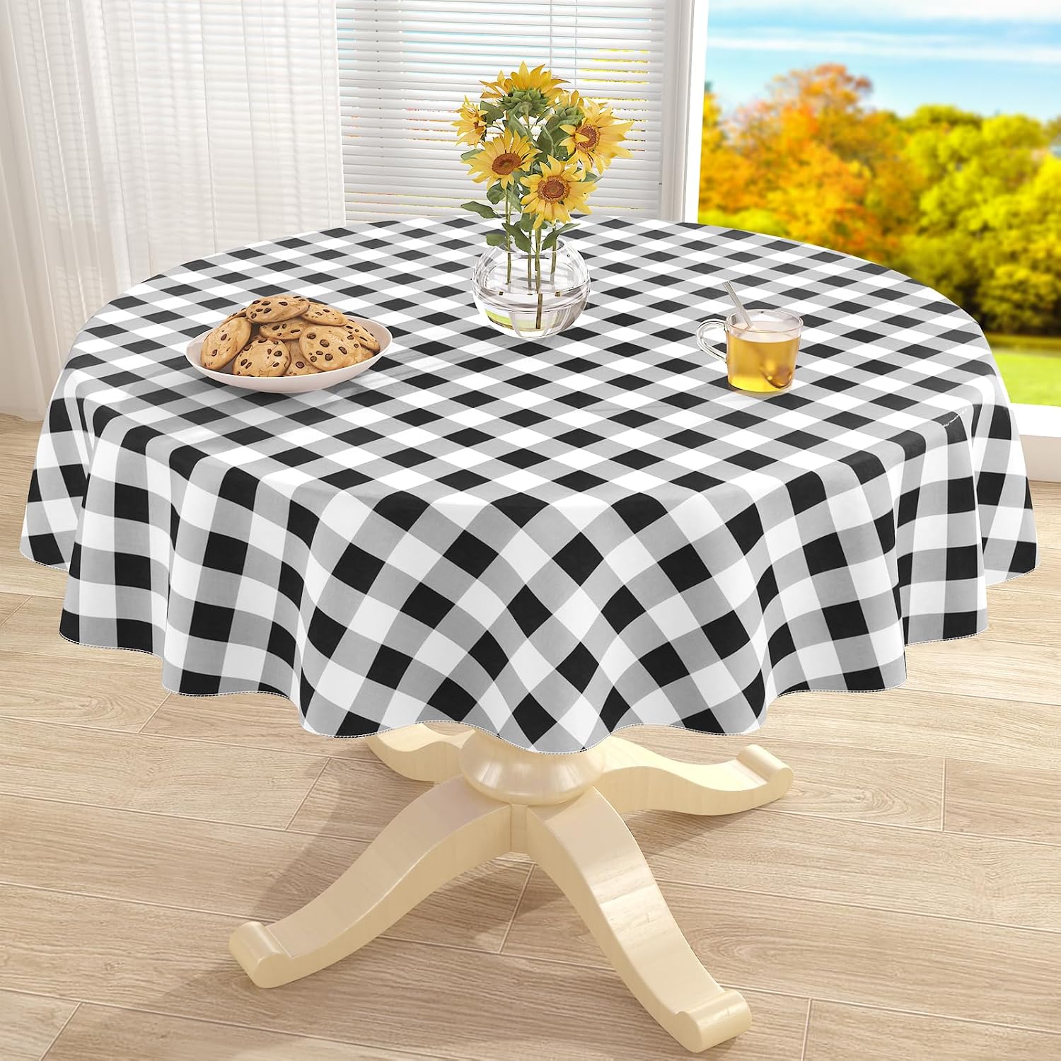 Detalle de misaya Round Vinyl Tablecloth 60-inch