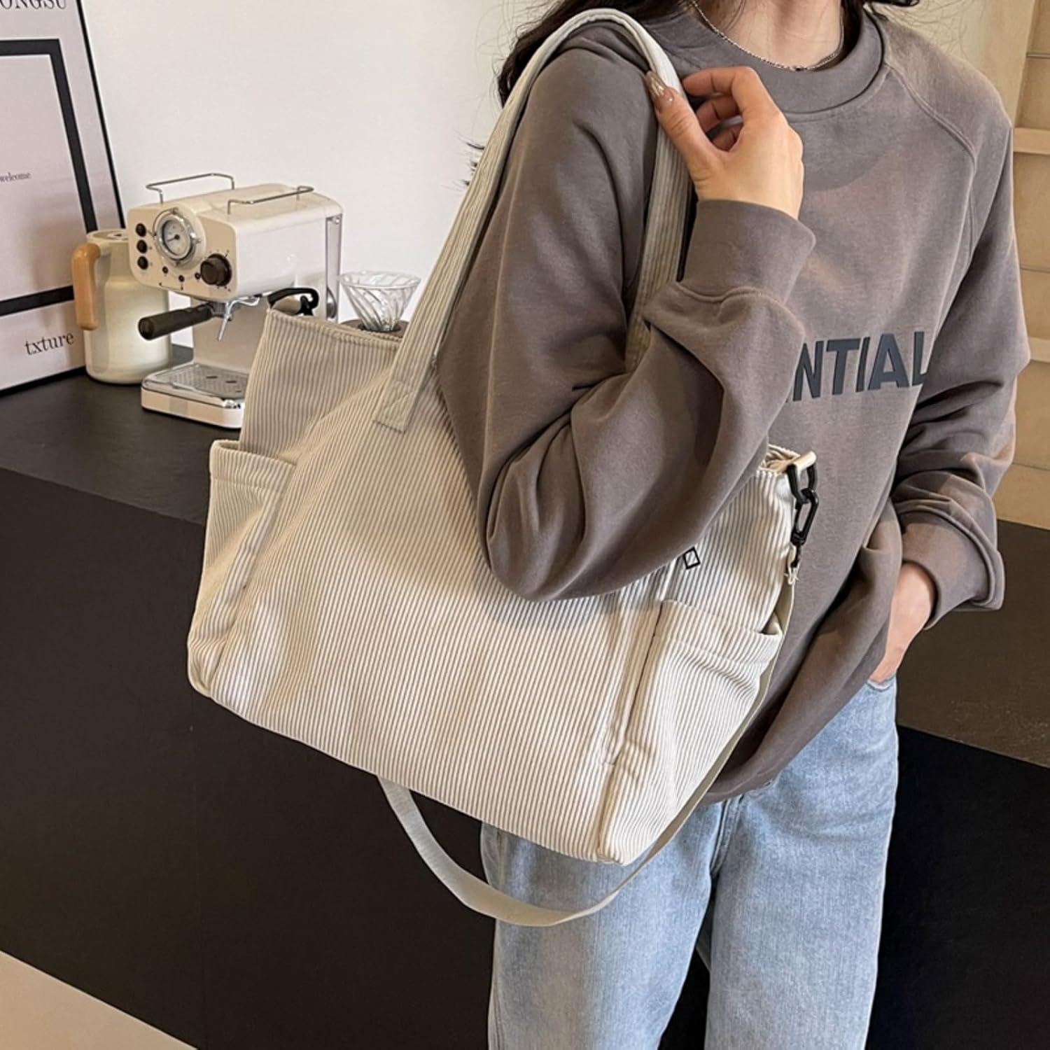 Thumbnail 1 de Aucuu Sac à Main Velours 44 cm